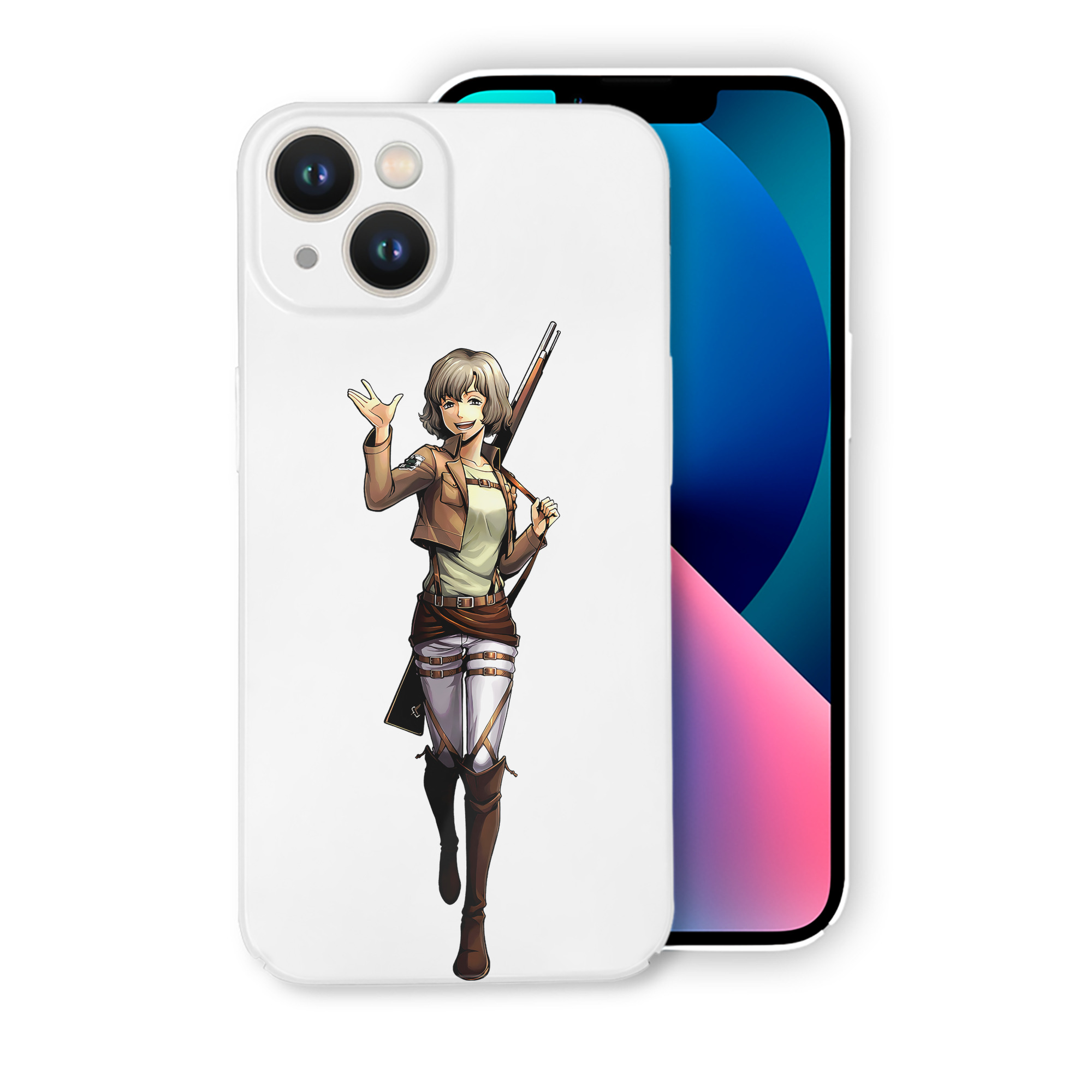 （画像用） 進撃の巨人 ヒツチ Attack on Titan Hitch 【iPhone 14シリーズ対応】ハードケース